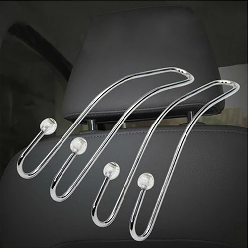 New Arrival 2Pcs Universal Stainless Auto Vehicle Car Seat Coat Hooks