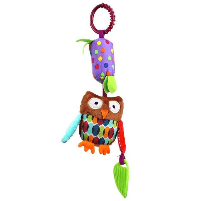 1pcs Sozzy Multifunctional Baby Toys Rattles Mobiles Soft Cotton Infant Pram Stroller Car Bed Rattles Hanging Animal Plush Toys (4)