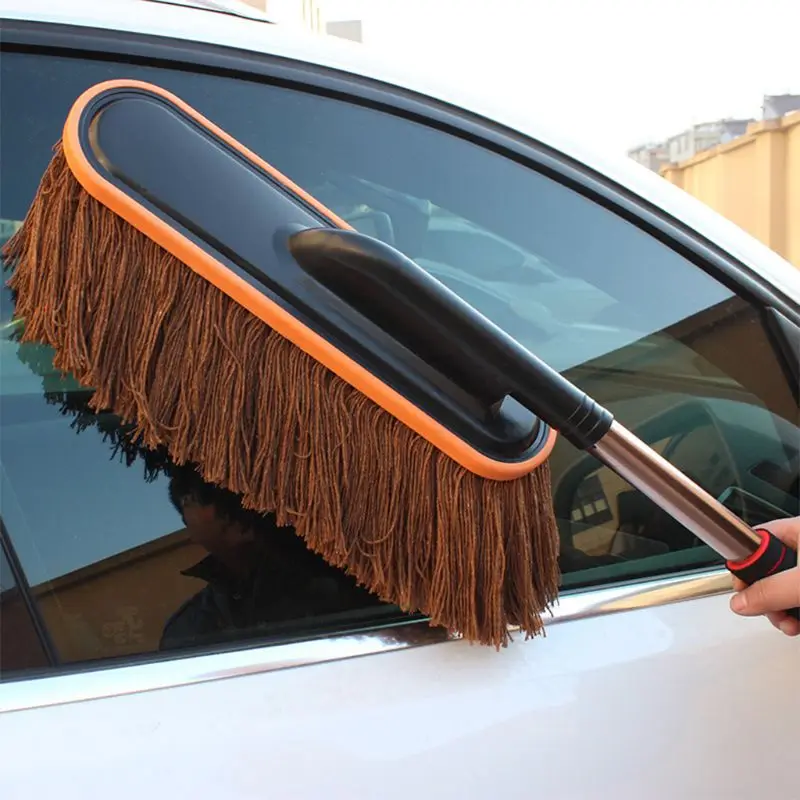 

Car Retractable Cotton Wax Brush Car Wash Car Tweezers Dusting Brush Cleaning Mop Cleaning Supplies