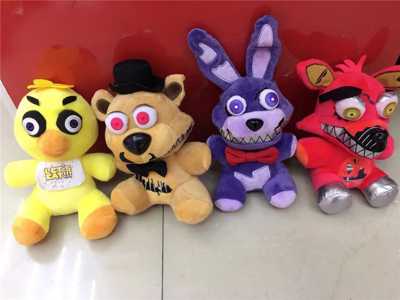 FNAF пять ночей у Фредди плюшевый игрушки Медведь Лиса Бонни и Чика Золотой Фредди кошмар Fredbear куклы Детский подарок 20 см 5 шт./лот