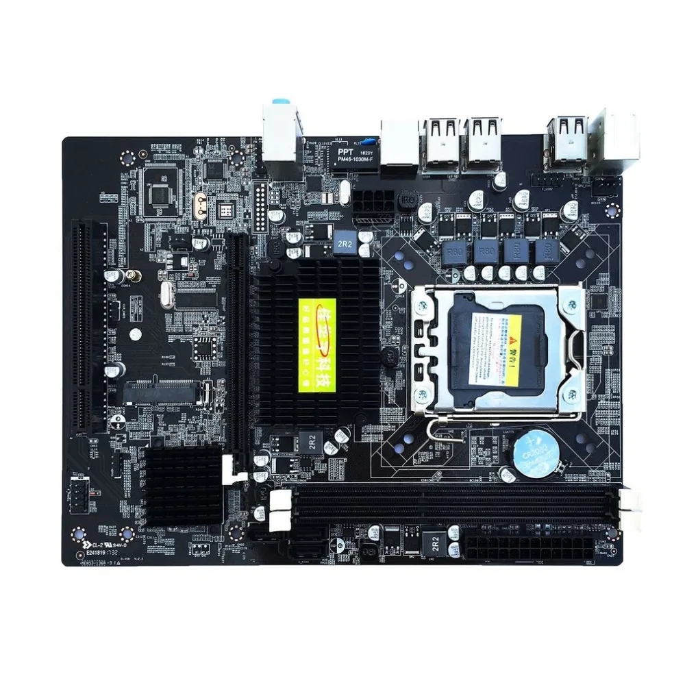 X58 Настольный ПК материнская плата LGA 1366 E5645 6 ядер 12 потоков ЦП+ 8 Гб памяти+ бесшумный вентилятор основная плата компьютера DDR3 ram