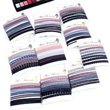 1 комплект, веревка для волос для девочек, новая бесшовная лента для швов, кольцо для волос, высокая эластичная двойная Резиновая лента, Загрузочная веревка, разные цвета, G0409