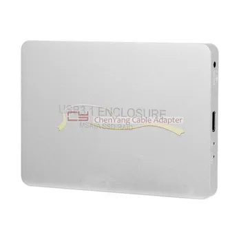 

USB-C USB 3.1 Type C to Dual 50mm MSATA PCI-E SSD Enclosure with Raid Raid0 Raid1 or Pm