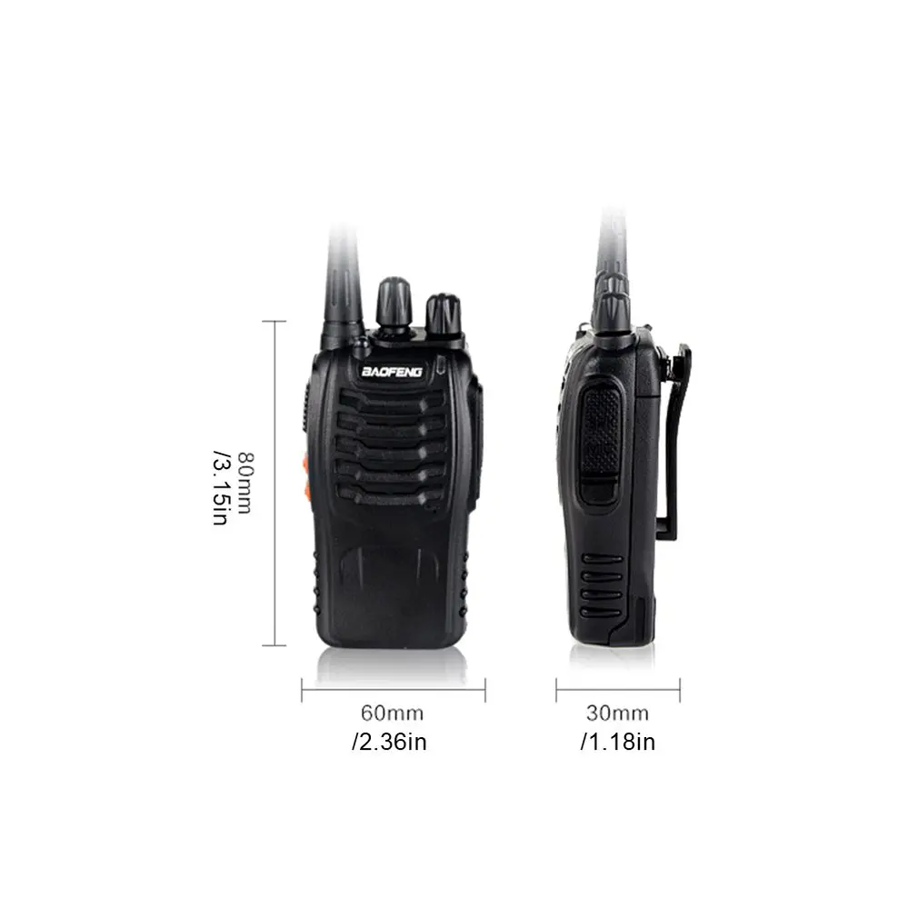2 шт./лот BAOFENG BF-888S рация UHF двухстороннее радио baofeng 888s UHF 400-470 МГц 16CH портативный приемопередатчик с наушником