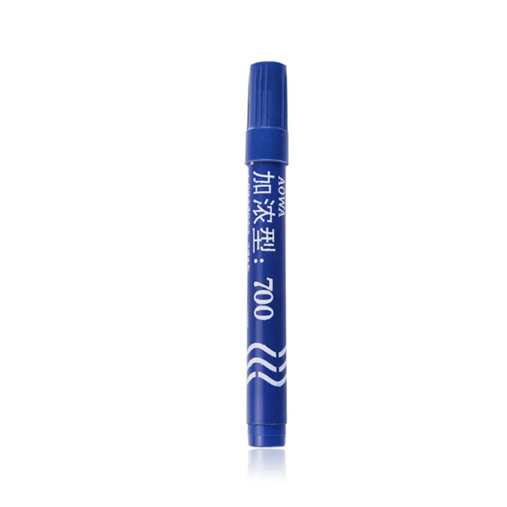 Enriched marker Plastic Oily Waterproof Permanent Marker Pen Korean Stationery Student Outdoor Marking Ink Marker - Цвет: Синий