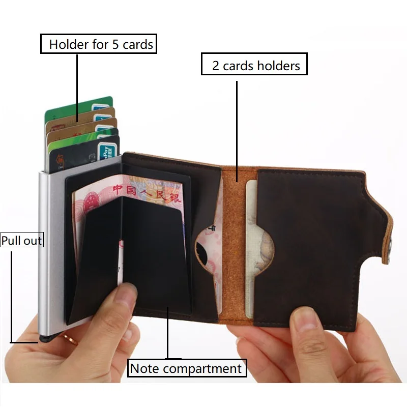 Weduoduo 2019 новый металлический мужской держатель для Карт RFID алюминиевый кредитных