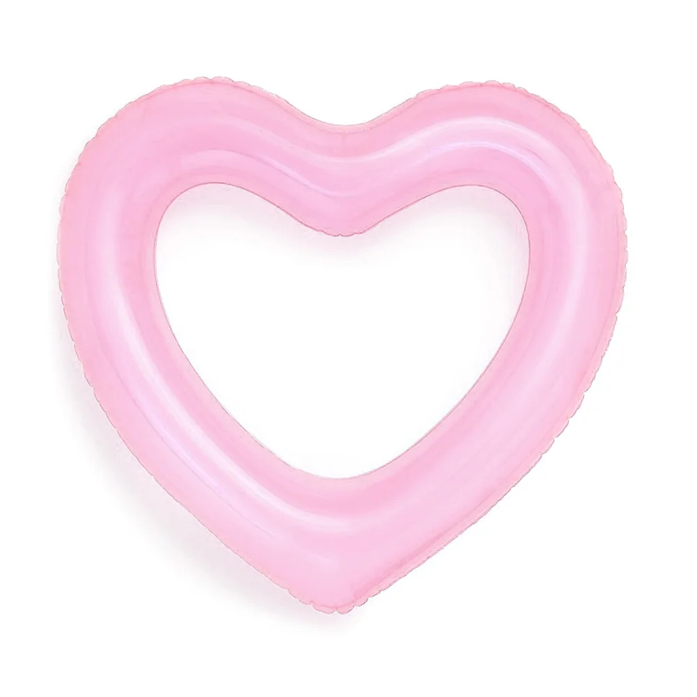 Кольцо для плавания в форме сердца гигантская надувной для плавания морская поплавковая игрушка-плот YS-BUY - Цвет: pink 90cm