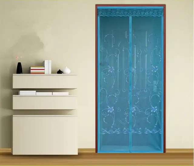 Fuya Magnetic Door Screen Mesh Sheer Door Curtain Anti Mosquito