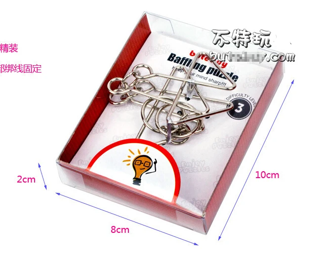 NEW Arrival 24PCS/Set IQ Metal Wire Puzzle Magic Mind Brain teaser Puzzles Game Toys for Adults Children Kids