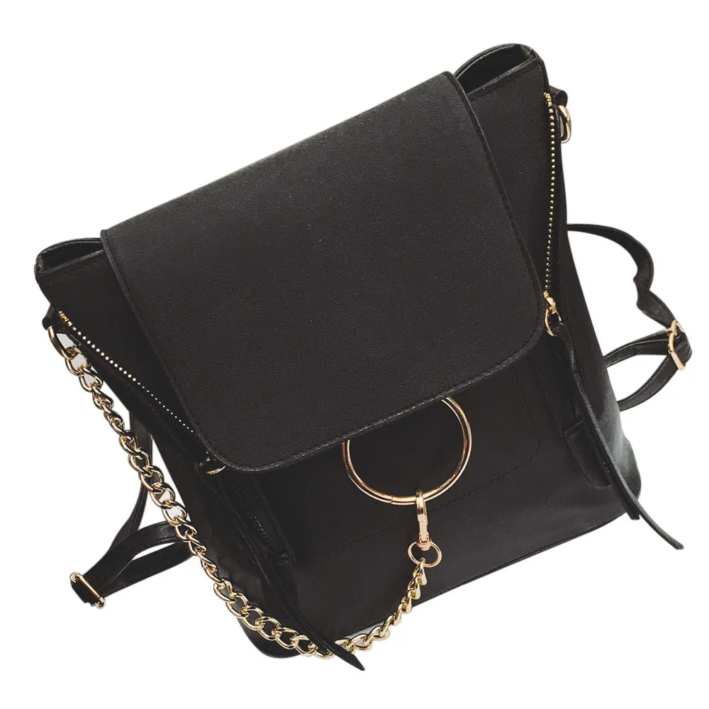 Leather Backpack  Women Satchels School Bag Cute Girls Backpacks Travel Bag Preppy Style Backpack for Women 2017 sac a dos femme