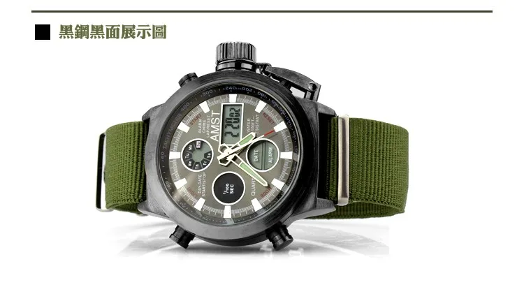 mergulho led relógios esporte militar relógio genuíno