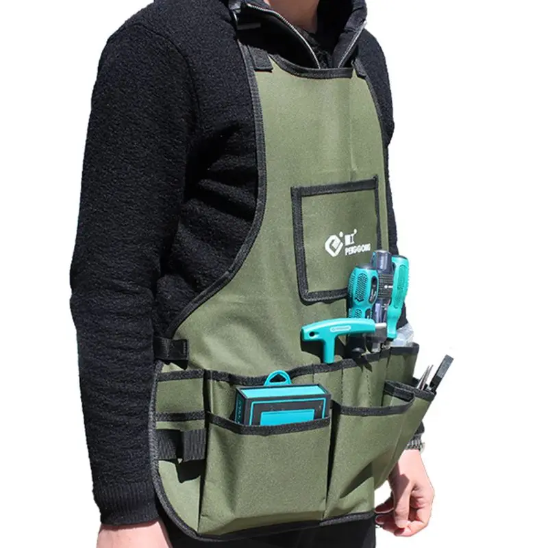 Электрик аппаратные средства инструментарий фартук водостойкий ткань Оксфорд Multi организовать карманы сумка для хранения портативный