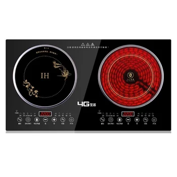

New 2200W Dual Induction Cooker/Induction Cooker+Electric Ceramic Cooker Double Burner Ceramic Stove With 2 Cookers