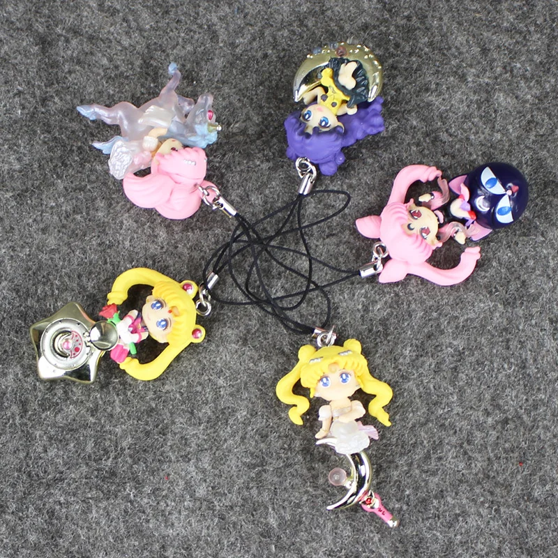 Брелок Tsukino Mercury Jupiter Venus Saturn из ПВХ с подвесками 5 шт./лот|sailor mars|pvc figuresailor moon |