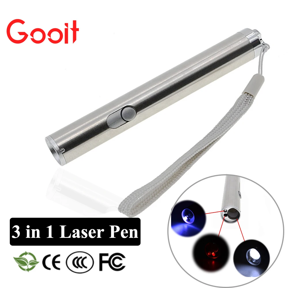 

3 In 1 Mini Aluminium Alloy Led Uv Red Laser Led Flashlight Multifunctional Waterproof Powerful Torch