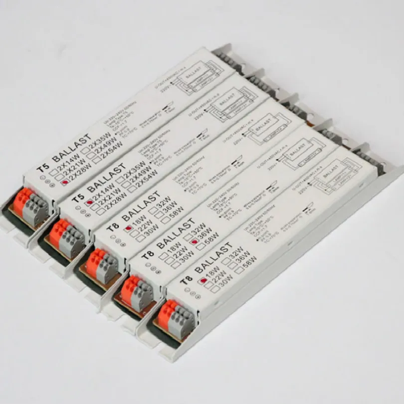 

220v-240V 2*14W/21W/28W/35W/49W/54W electronic ballast t5 electronic ballasts for fluorescent free shipping