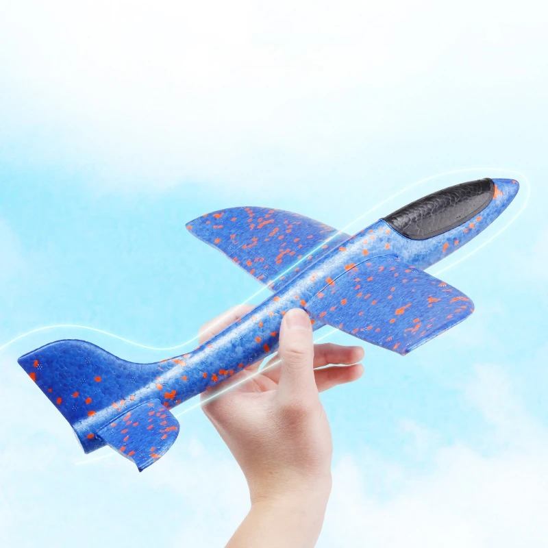 1PC 48CM/35CM Children Hand Throw Flying Glider Planes Toys Kids Foam Aeroplane Model Children Outdoor Fun Toys 14