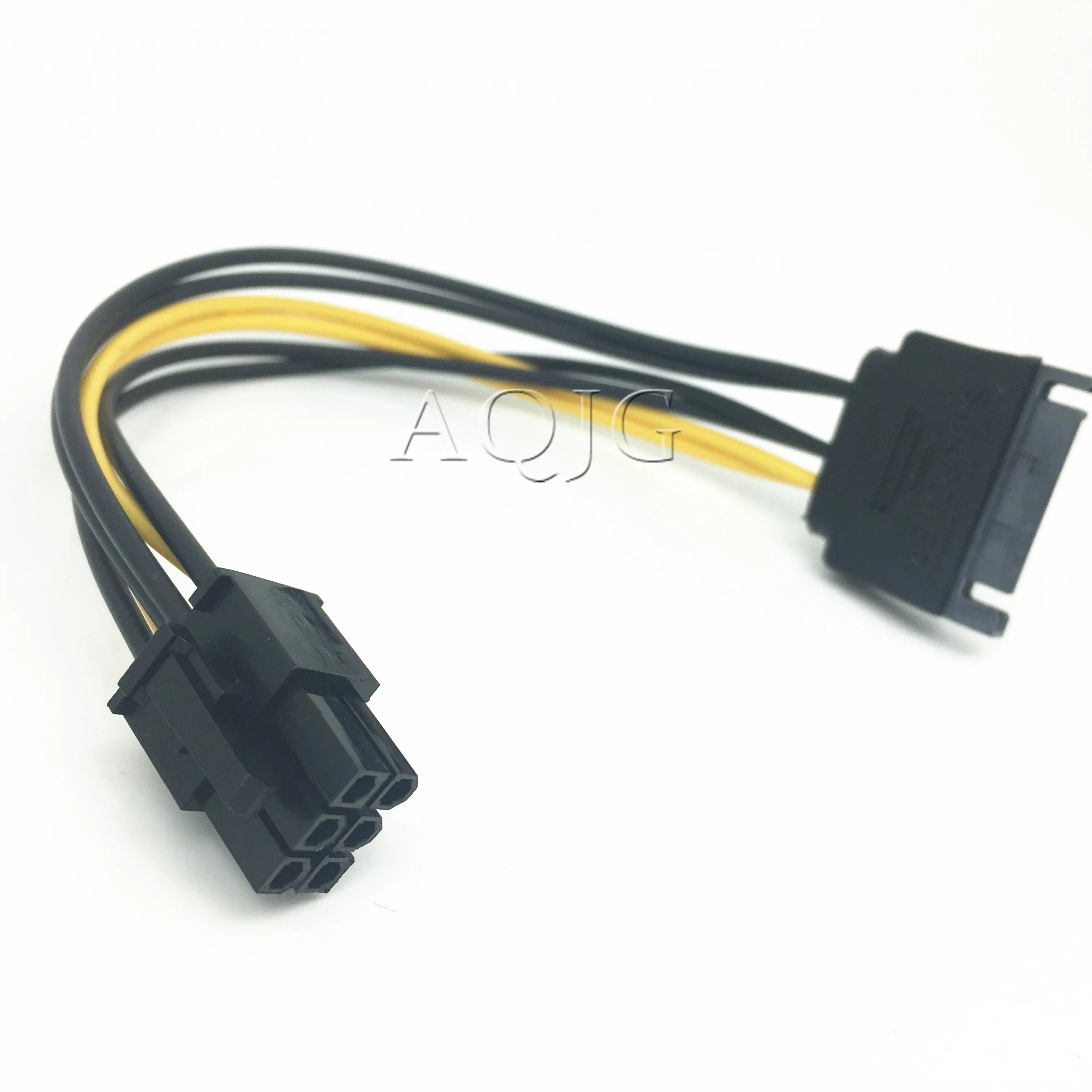 Single SATA 15pin to 8pin(6+2) Power Adapter Cable 20cm PCI-E SATA Power Supply Cable 15-pin to 8 pin cable for BTC Miner Mining
