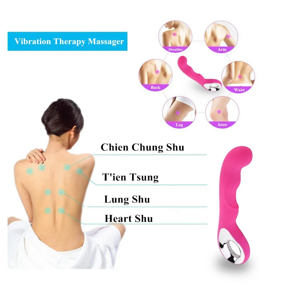 Live4Cool 10 Speed Vibrator Silicone Dildo G Spot Female Cordless Wand Electric Massager USB Waterproof IPX-6 Sex Toys for Women (4)