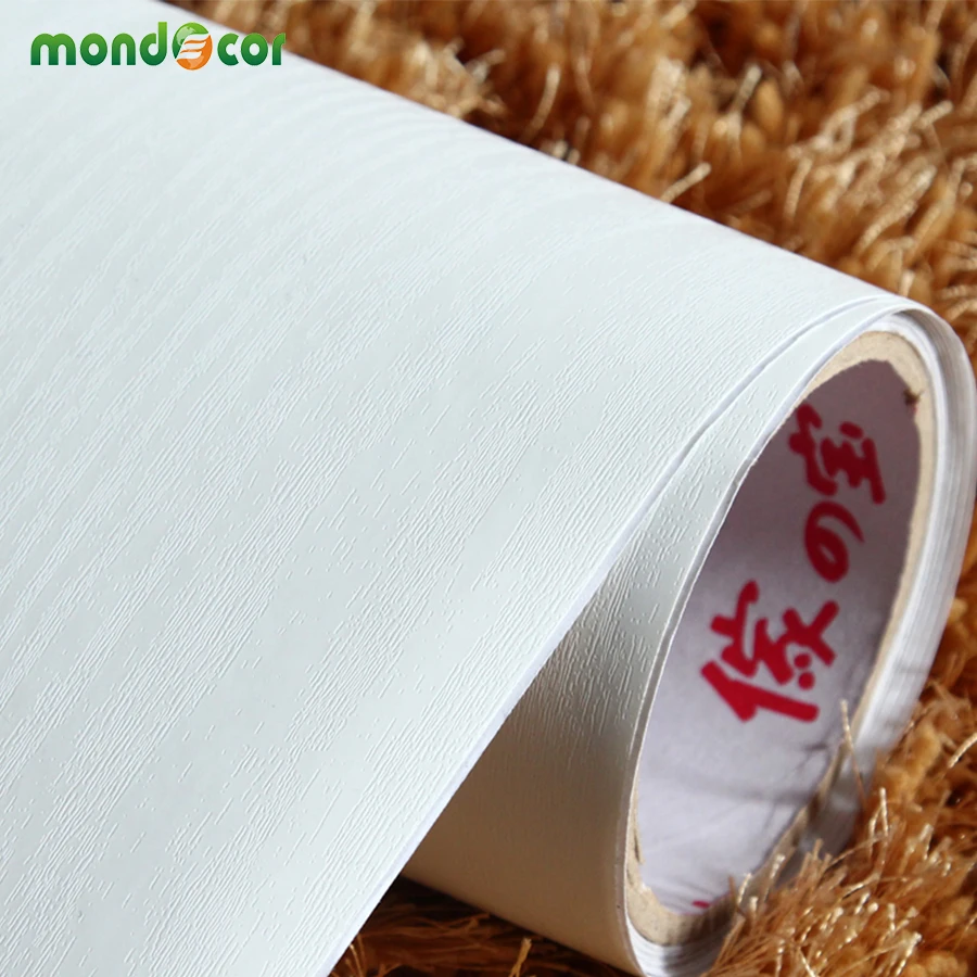 

3M Vinyl Wood Wallpaper Roll Modern Wooden Wardrobe Wallcovering PVC Self adhesive Wallpaper for Furniture Cabinet Wall Stickers