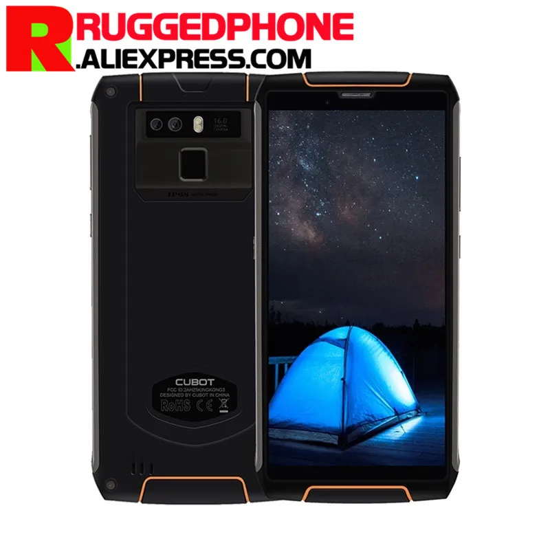 Cubot King Kong 3 IP68 водонепроницаемый прочный телефон NFC 6000 мАч большая батарея Android 8 1 4