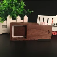 10 шт./партия пользовательский DIY логотип темнее грецкий орех деревянный usb+ деревянная коробка(24 часа обработки логотипа. Быстрая