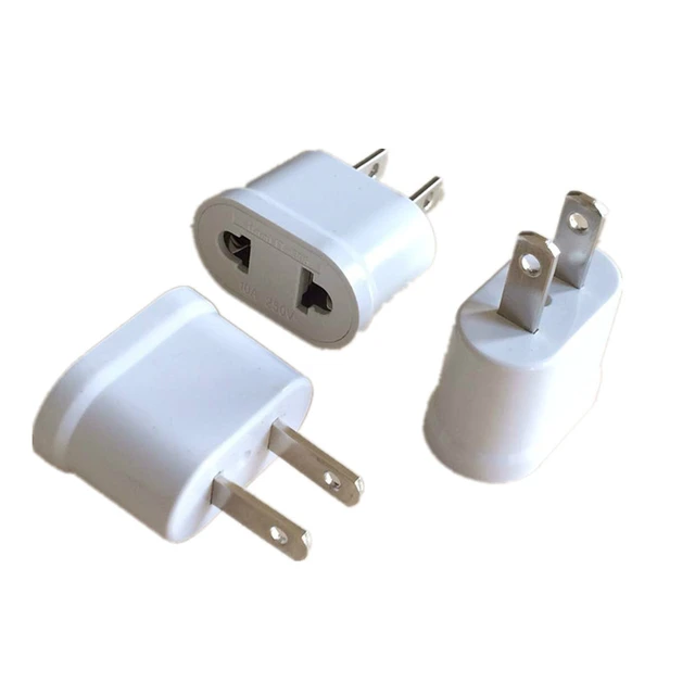 Adaptador de viaje para EE. UU., enchufe eléctrico europeo a  estadounidense, americano, México, Canadá, China, Japón, convertidor de  Corriente CA - AliExpress