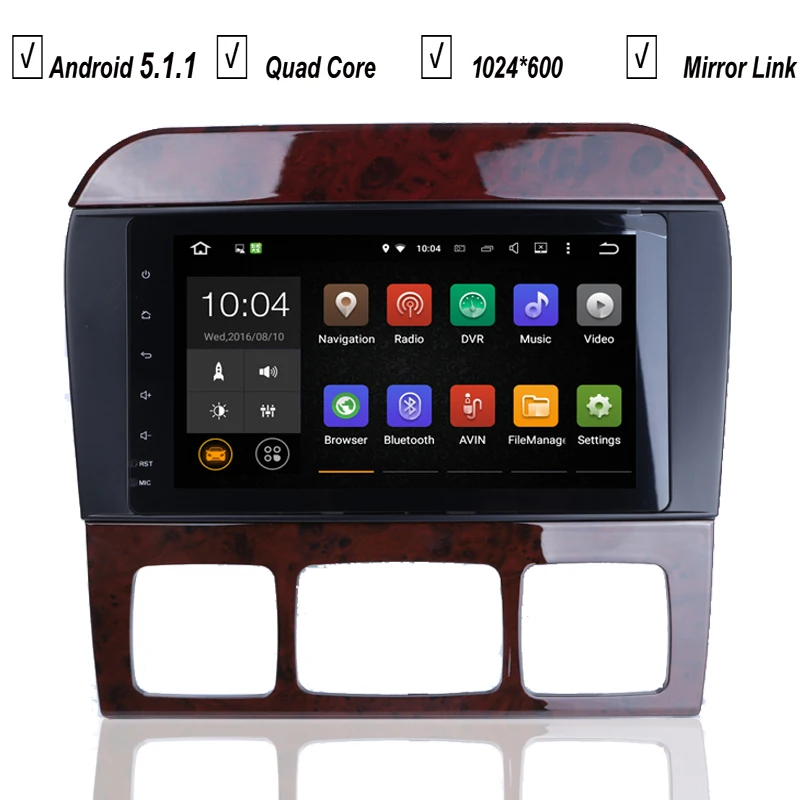 

8 Inch 1024*600 Car DVD GPS Android 7.1 Player For Mercedes Benz S-Class S300 W220 S350 S280 S400 S500 Radio Wifi DAB+BT 16G Map
