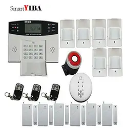 SmartYIBA ЖК-дисплей с клавиатурой, экран, беспроводной SMS для дома и бизнеса, Охранная GSM сигнализация, система, комплект автоматического