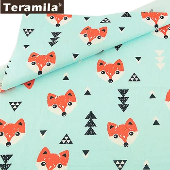 

Teramila Light Green Tissu Material Scrapbooking Quilting DIY Twill 100% Cotton Sewing Fabric Telas Animals Style Tecido Bedding