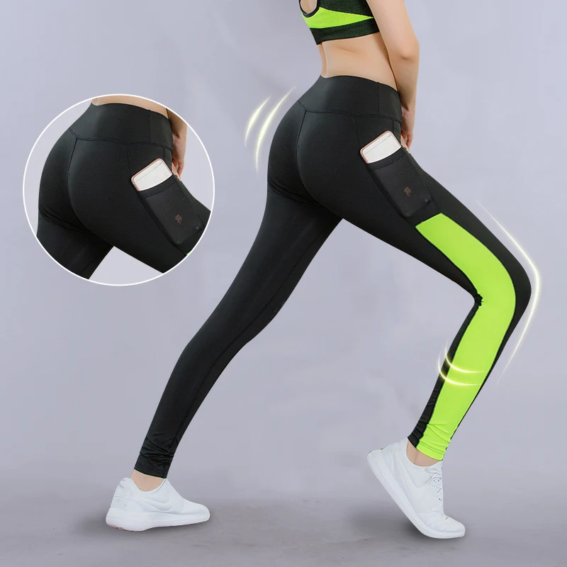 Women Yoga Pant With Pocket Tights Energy Seamless Sports Pants For Women High Waist Sport Leggings
