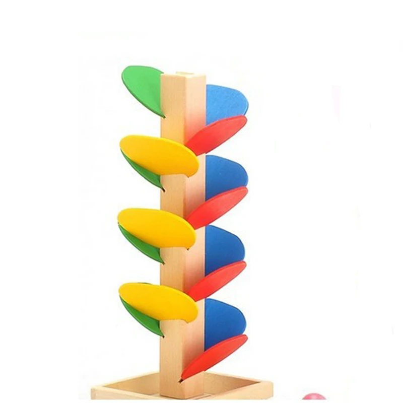 Toys For Children Wooden Toys Building Blocks Tree Marble Ball Run Track Game Educational Baby Kids Toys Toy  Gift