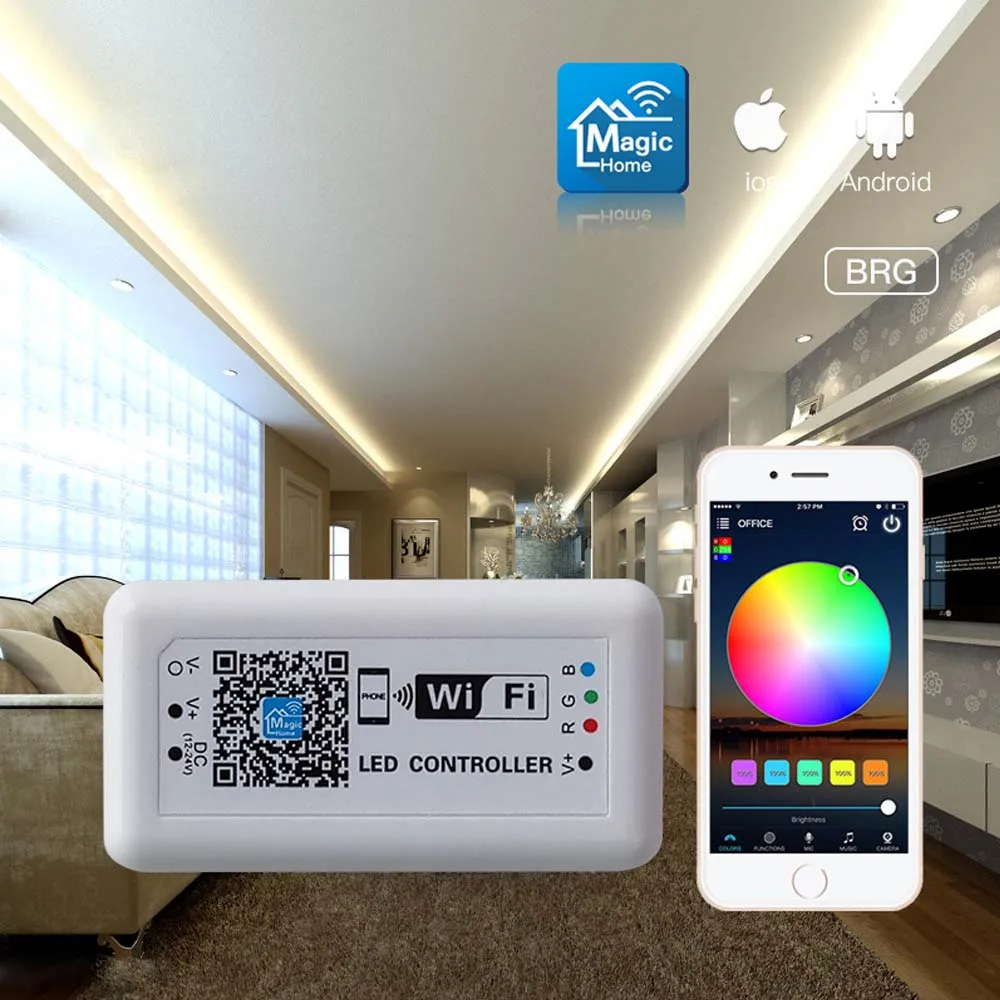Светодиодный драйвер RGB 24 В постоянного тока 12 для 2835 SMD 5050 светильник мобильных