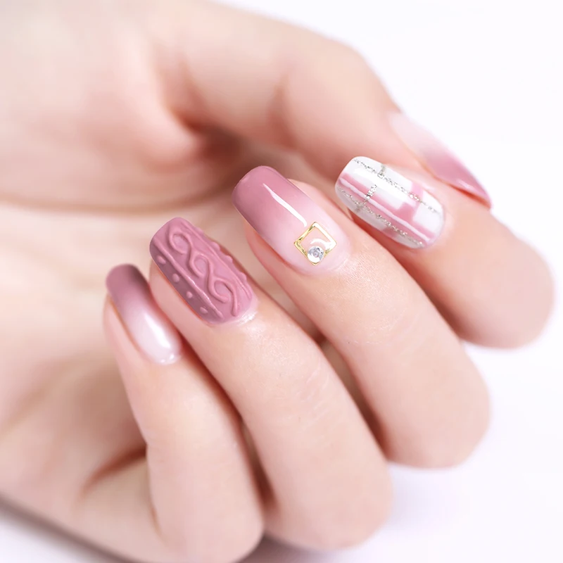 Гель лак для ногтей BORN PRETTY 3D 5 мл с микрорезьбой 2 в 1 блестящий УФ размачиваемый