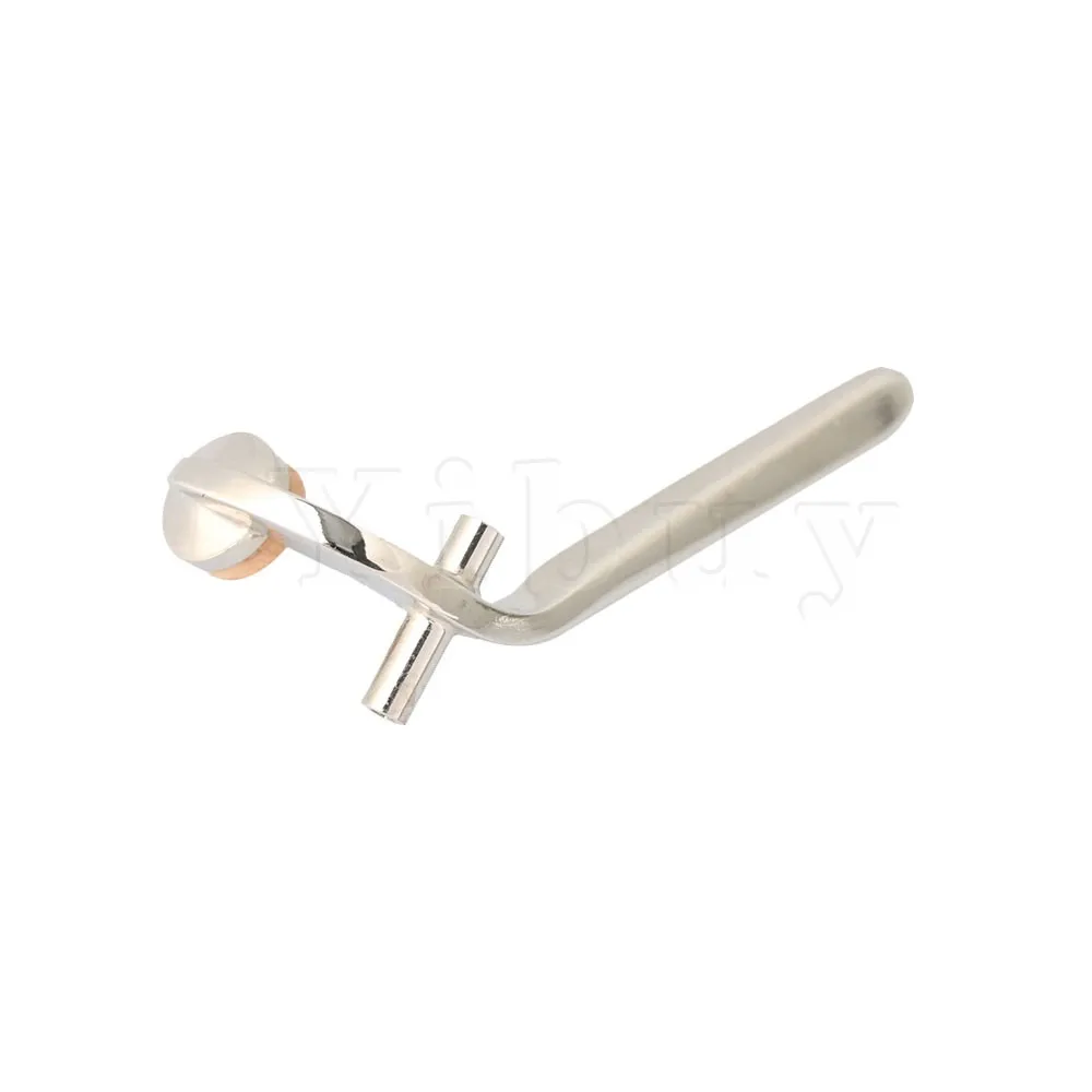 

Yibuy Silver Metal Trumpet Water Key Waterkey with Trombone Drain Valve Cork Pad 2.5cm Length for Trombone Repair Accessory