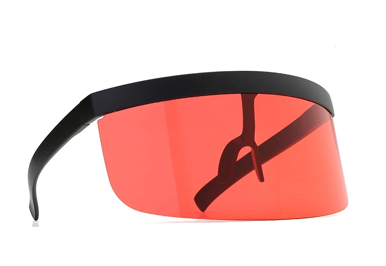Винтажные Солнцезащитные очки с козырьком в стиле ретро для женщин и мужчин, негабаритные ветрозащитные очки с большой оправой, солнцезащитные очки
