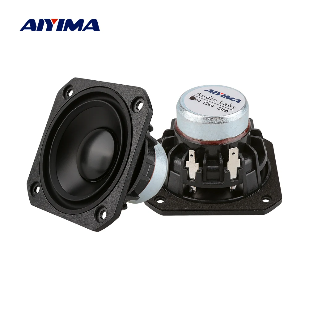 

AIYIMA 2Pcs 2.5 Inch Full Range Speaker 4 8 Ohm 15W Audio Speakers Sound Column 25 Core Loudspeaker DIY Home Theater