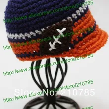 Милые крючком шляпы солнцезащитные для мальчиков хэндмейд для новорожденных детей шляпы