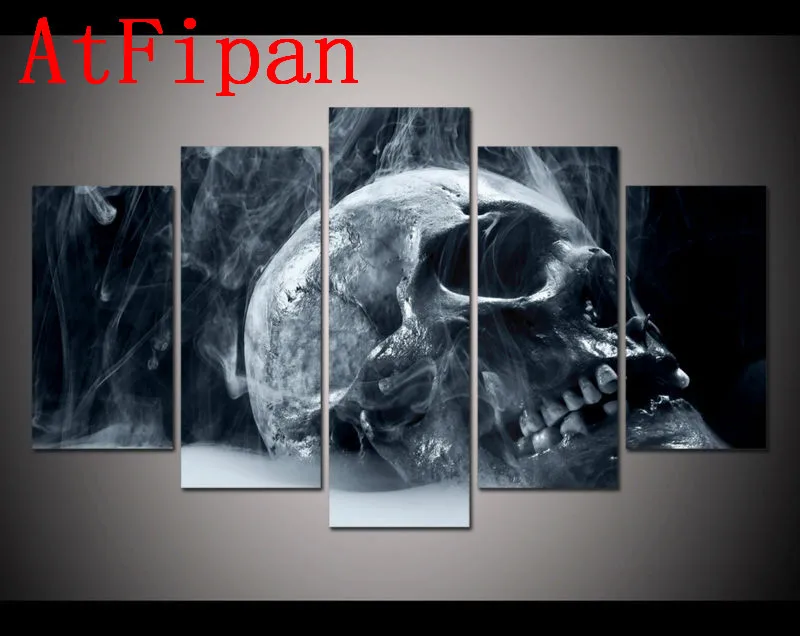atfipan good quality modular wall paintings 5 sets halloween horror skull modern home wall decor canvas - Good Halloween Font atfipan good quality modular wall paintings 5 sets halloween horror skull modern home wall decor canvas - Good Halloween Font