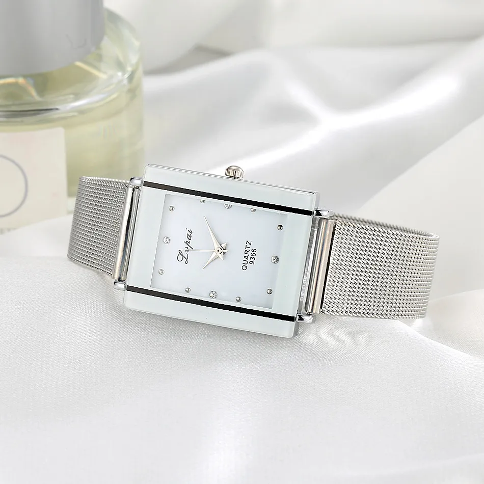 Изысканные женские часы роскошные стразы женские наручные часы из нержавеющей стали серебряные женские часы montre femme reloj mujer