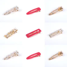 Для женщин девочек корейские волосы зажим пустотелые геометрические Waterdrop акриловые зажимы для волос блестящие Оловянная фольга блестками шпильки для волос заколка-пряжка