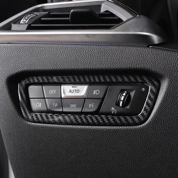 

Car Styling Interior Front Head Light Headlamp Switches Button Cover Trim 1pcs For BMW 3 Series G20 2018 2019