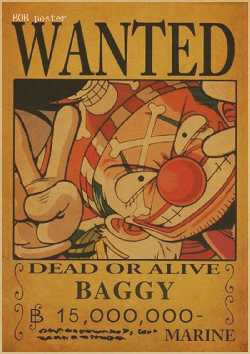One Piece Wanted Poster Free Worldwide Shipping No 1 Fan Shop