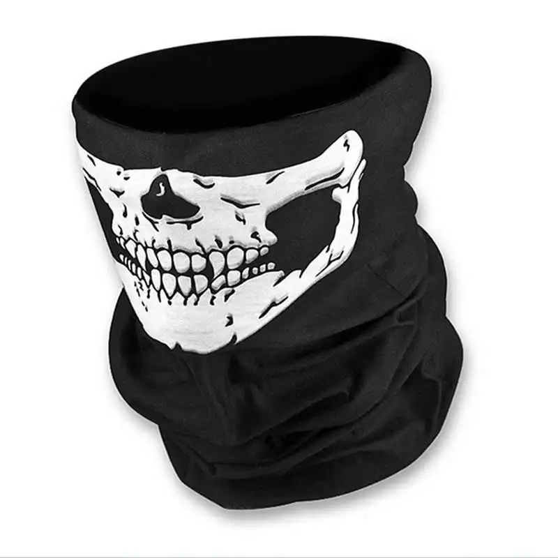 Halloween Horror Mask Festival Skull Masks Skeleton Outdoor Motorcycle Bicycle Multi Masks Ghost Half Face Mask Scarf Neck Warm