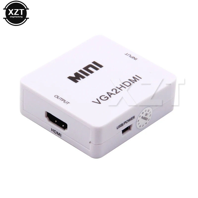 1080P Аудио адаптер разъем VGA2 HDMI мини преобразователь из VGA в HDMI с аудио для ПК ноутбук к HDTV проектор