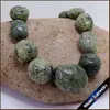 Collar con pechera de piedra Natural para mujer, cadena de cuentas sueltas graduadas irregulares de serpentina rusa verde, joyería de gran oferta ► Foto 1/3