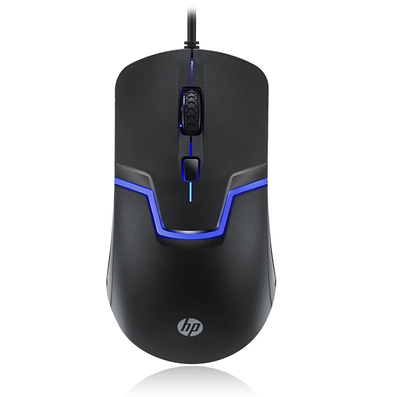 Проводная Оптическая USB игровая мышь HP M100 1600DPI подключаемый светильник вес для