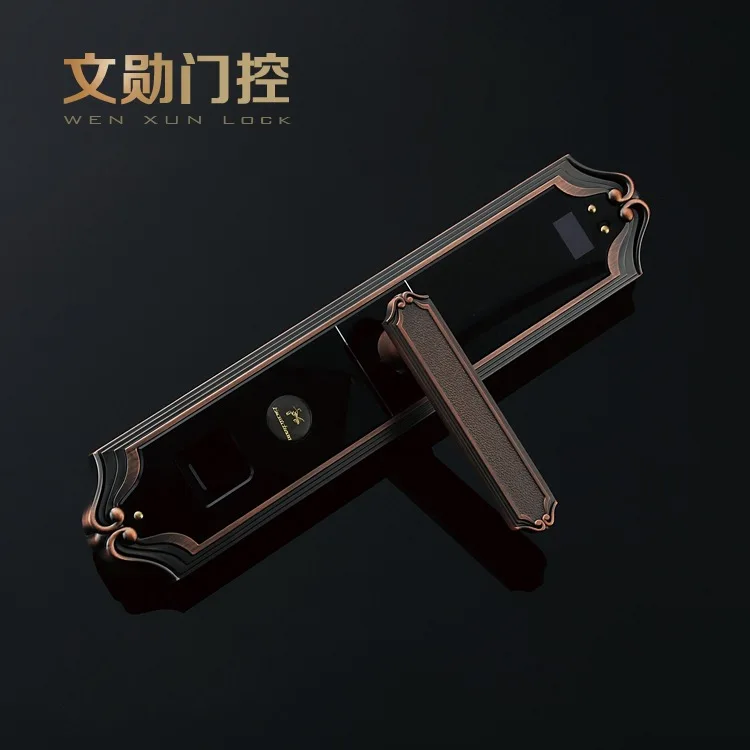 

2018 Rushed Limited Padlock Fechadura Cadeado Household Fingerprint Combination Lock Red Bronze Metal Anti-theft Door Wholesale