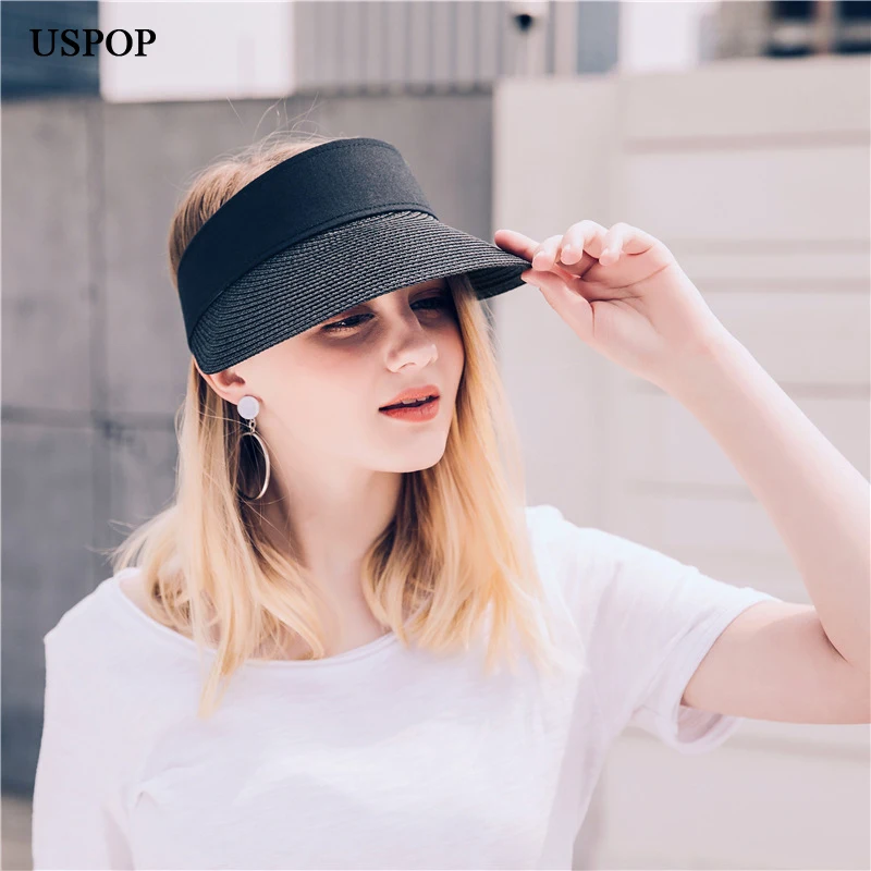 Buy USPOP 2018 New woman sun hats without top Summer