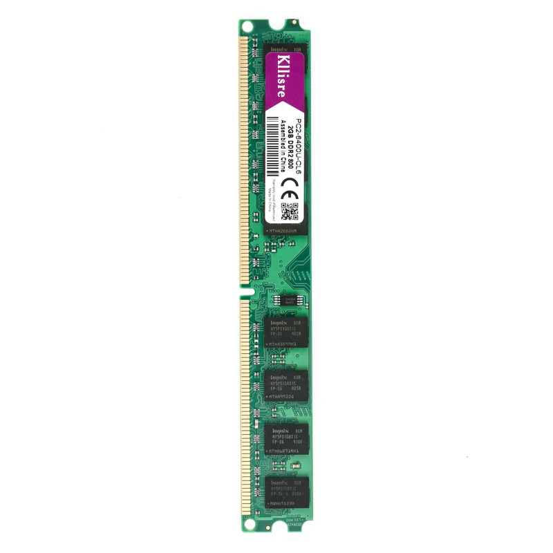 Kllisre DDR2 память 2 ГБ 800 МГц PC2-6400U ОЗУ 1,8 в 240Pin без ECC настольная система Dimm Высокая совместимость